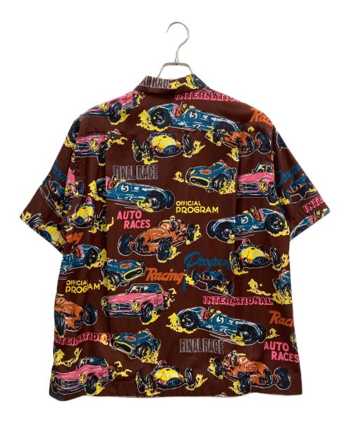sacai（サカイ）sacai (サカイ) Car Race / Tropical Print Shirt ブラウン サイズ:2の古着・服飾アイテム