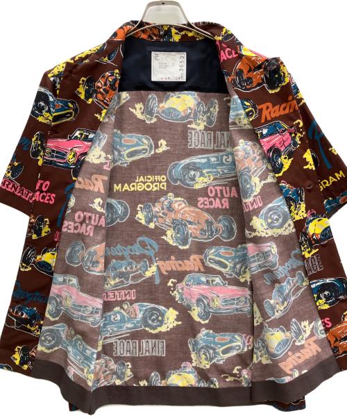 sacai（サカイ）sacai (サカイ) Car Race / Tropical Print Shirt ブラウン サイズ:2の古着・服飾アイテム