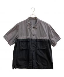 sacai（サカイ）の古着「Garment Dye ツートンカラーシャツ」｜ブラック×グレー