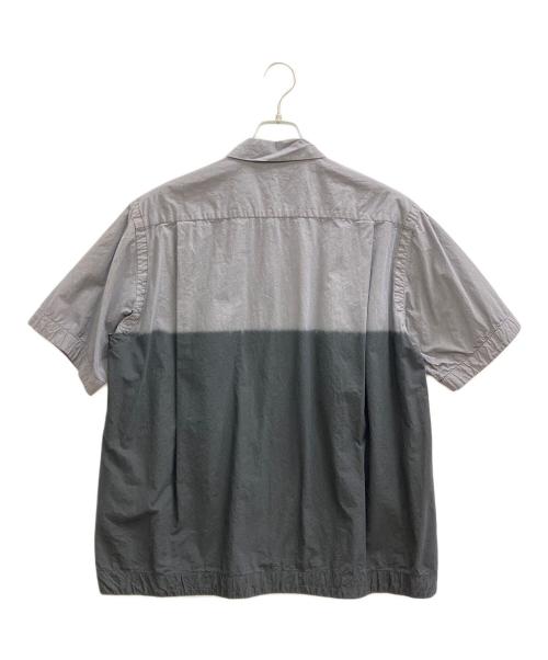 sacai（サカイ）sacai (サカイ) Garment Dye ツートンカラーシャツ ブラック×グレー サイズ:2の古着・服飾アイテム