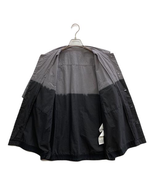 sacai（サカイ）sacai (サカイ) Garment Dye ツートンカラーシャツ ブラック×グレー サイズ:2の古着・服飾アイテム