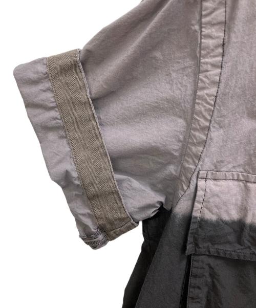 sacai（サカイ）sacai (サカイ) Garment Dye ツートンカラーシャツ ブラック×グレー サイズ:2の古着・服飾アイテム