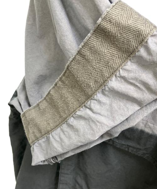 sacai（サカイ）sacai (サカイ) Garment Dye ツートンカラーシャツ ブラック×グレー サイズ:2の古着・服飾アイテム