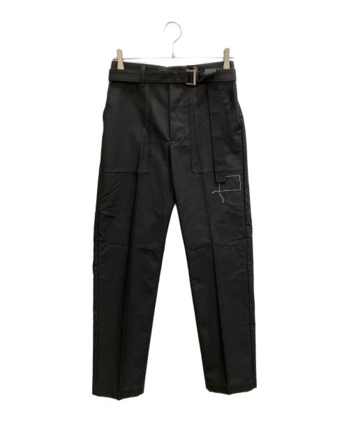 sacai（サカイ）sacai (サカイ) WTAPS (ダブルタップス) Cotton Back Satin Pants ブラックの古着・服飾アイテム