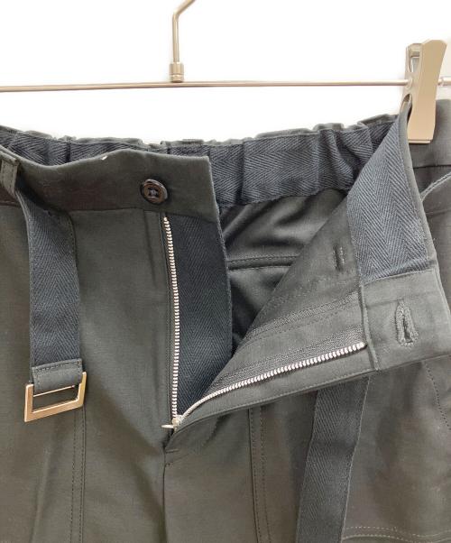 sacai（サカイ）sacai (サカイ) WTAPS (ダブルタップス) Cotton Back Satin Pants ブラックの古着・服飾アイテム