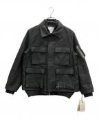 sacai×WTAPSサカイ×ダブルタップス）の古着「Cotton Back Satin Jacket」｜ブラック