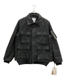 sacai×WTAPS（サカイ×ダブルタップス）の古着「Cotton Back Satin Jacket」｜ブラック