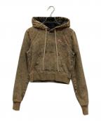 DIESELディーゼル）の古着「オーバーダイプルオーバースウェット」｜ブラウン