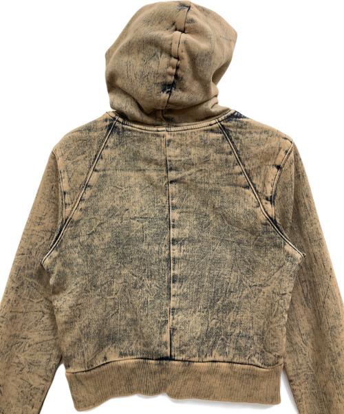 DIESEL（ディーゼル）DIESEL (ディーゼル) オーバーダイプルオーバースウェット ブラウン サイズ:Sの古着・服飾アイテム