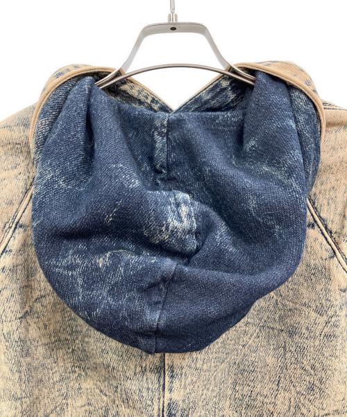 DIESEL（ディーゼル）DIESEL (ディーゼル) オーバーダイプルオーバースウェット ブラウン サイズ:Sの古着・服飾アイテム