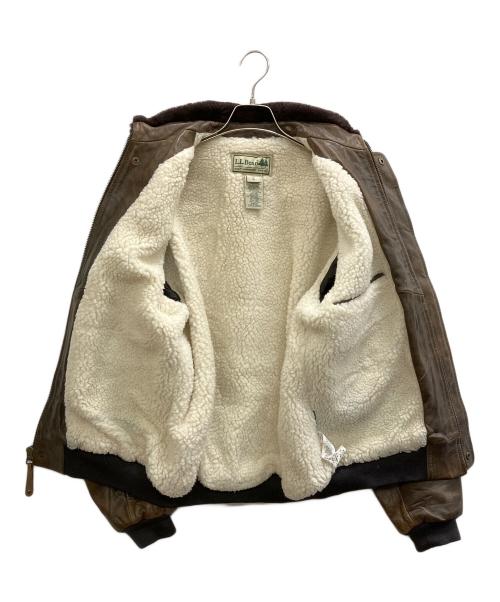 L.L.Bean（エルエルビーン）L.L.Bean (エルエルビーン) 裏ボアＧ-1フライトジャケット ブラウン サイズ:Sの古着・服飾アイテム