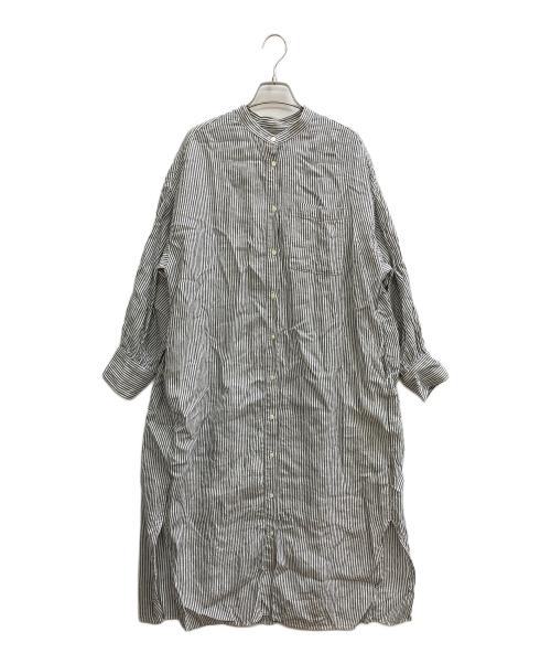 nest Robe（ネストローブ）nest Robe (ネストローブ) リネンワンピース グレー サイズ:Freeの古着・服飾アイテム