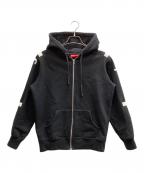 SUPREMEシュプリーム）の古着「Hooded Track Zip-Up Sweat」｜ブラック
