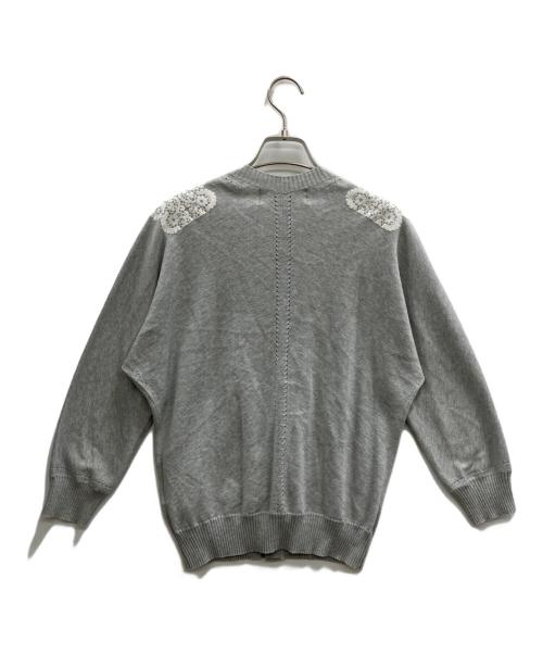 tricot COMME des GARCONS（トリココムデギャルソン）tricot COMME des GARCONS (トリココムデギャルソン) レースプリントカーディガン グレー サイズ:表記なし(実寸サイズをご確認ください)の古着・服飾アイテム