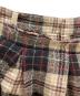 中古・古着 rurumu: (ルルムウ) drawstring check skirt pants/ドローストリング チェック スカート パンツ ブラウン サイズ:S：22000円