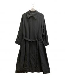 LIDnM（リドム）の古着「T/W KERSEY BALMACAAN COAT」｜ブラック