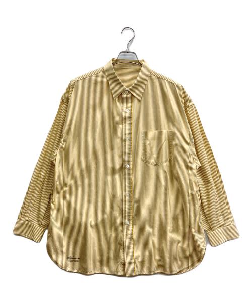 FreshService（フレッシュサービス）FreshService (フレッシュサービス) ストライプシャツ イエロー サイズ:Mの古着・服飾アイテム