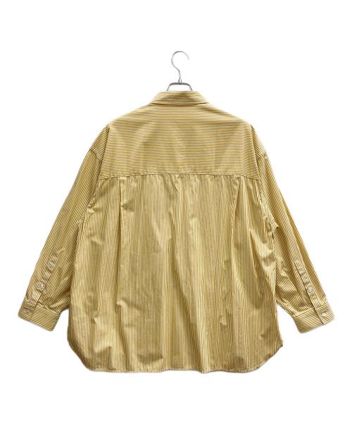 FreshService（フレッシュサービス）FreshService (フレッシュサービス) ストライプシャツ イエロー サイズ:Mの古着・服飾アイテム