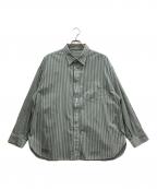 FreshServiceフレッシュサービス）の古着「ストライプシャツ」｜グリーン