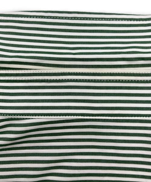 FreshService（フレッシュサービス）FreshService (フレッシュサービス) ストライプシャツ グリーン サイズ:Mの古着・服飾アイテム