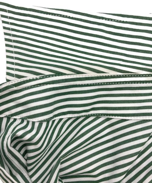 FreshService（フレッシュサービス）FreshService (フレッシュサービス) ストライプシャツ グリーン サイズ:Mの古着・服飾アイテム