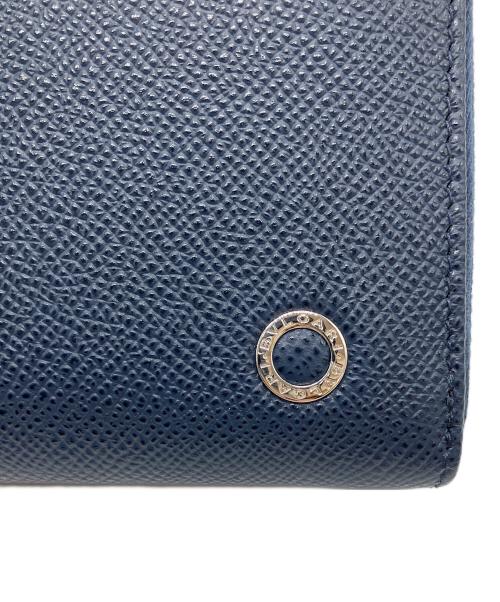 BVLGARI（ブルガリ）BVLGARI (ブルガリ) ラウンドファスナーウォレット ネイビーの古着・服飾アイテム