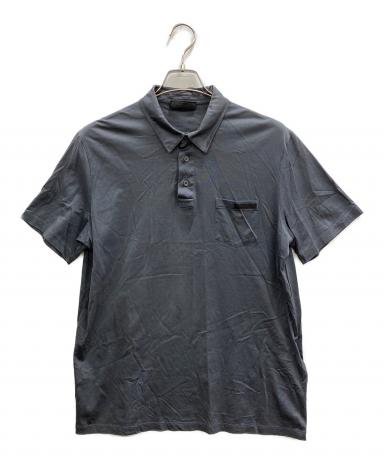 中古・古着通販】PRADA (プラダ) ポロシャツ グレー サイズ:XL
