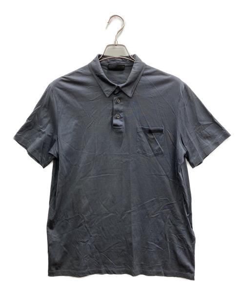 PRADA（プラダ）PRADA (プラダ) ポロシャツ グレー サイズ:XLの古着・服飾アイテム