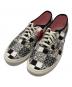 VANS（ヴァンズ）の古着「花柄ローカットスニーカー」｜ブラック×ピンク