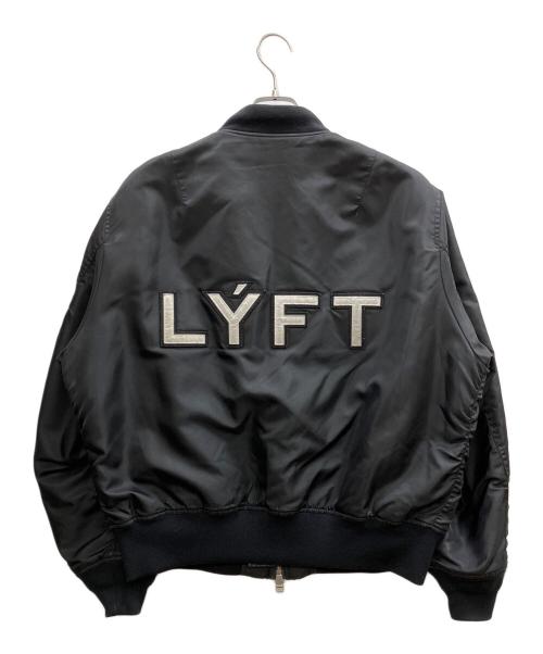 Lyft（リフト）Lyft (リフト) リバーシブルボンバージャケット ブラック サイズ:Mの古着・服飾アイテム