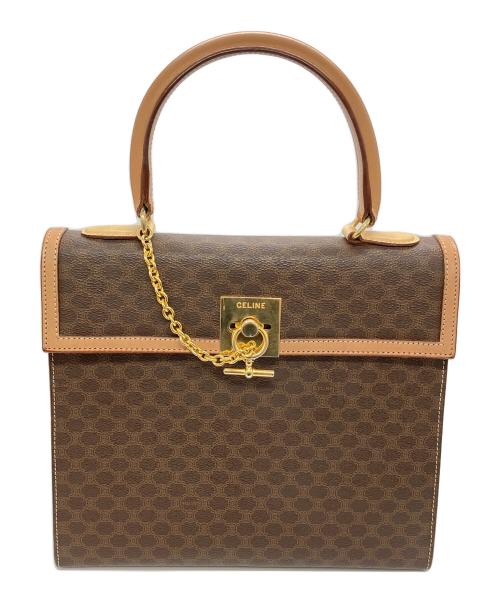 CELINE（セリーヌ）CELINE (セリーヌ) マカダム柄ハンドバッグ ベージュの古着・服飾アイテム