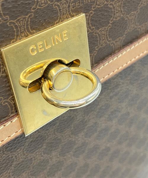 CELINE（セリーヌ）CELINE (セリーヌ) マカダム柄ハンドバッグ ベージュの古着・服飾アイテム