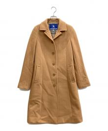 BURBERRY BLUE LABEL（バーバリー ブルー レーベル）の古着「裏ノバチェックチェスターコート」｜ベージュ