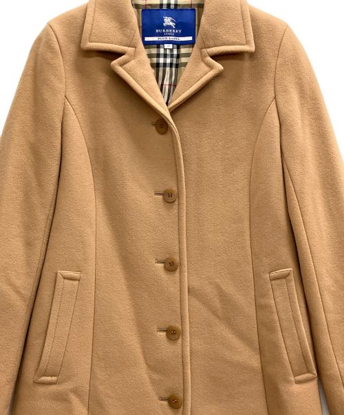 BURBERRY BLUE LABEL（バーバリー ブルー レーベル）BURBERRY BLUE LABEL (バーバリー ブルー レーベル) 裏ノバチェックチェスターコート ベージュ サイズ:40の古着・服飾アイテム