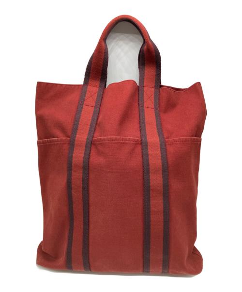 HERMES（エルメス）HERMES (エルメス) フールトゥ カバス レッド×パープルの古着・服飾アイテム