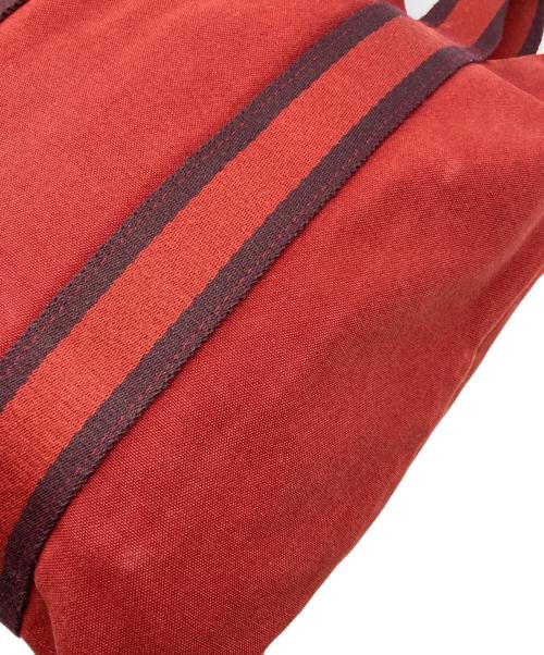 HERMES（エルメス）HERMES (エルメス) フールトゥ カバス レッド×パープルの古着・服飾アイテム