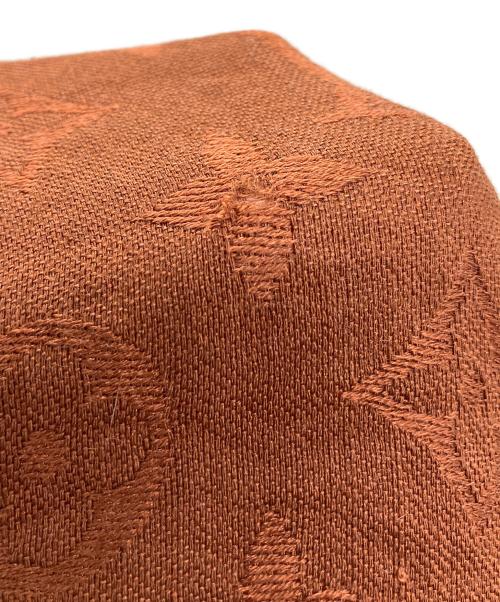 LOUIS VUITTON（ルイ ヴィトン）LOUIS VUITTON (ルイ ヴィトン) ショートモノグラムシルクウールスカーフ ブラウンの古着・服飾アイテム