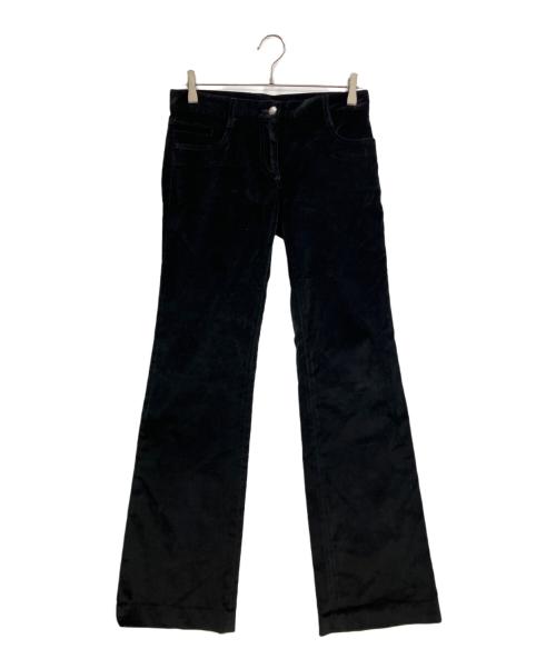 DOLCE & GABBANA（ドルチェ＆ガッバーナ）DOLCE & GABBANA (ドルチェ＆ガッバーナ) ベルベットフレアパンツ ブラック サイズ:38の古着・服飾アイテム