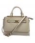 MICHAEL KORS（マイケルコース）の古着「リードスモールセンタージップベルト付 サッチェルバッグ」｜アイボリー