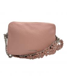 MICHAEL KORS（マイケルコース）の古着「BRYANT ペブルレザー カメラ クロスボディ ミディアム」｜ピンク