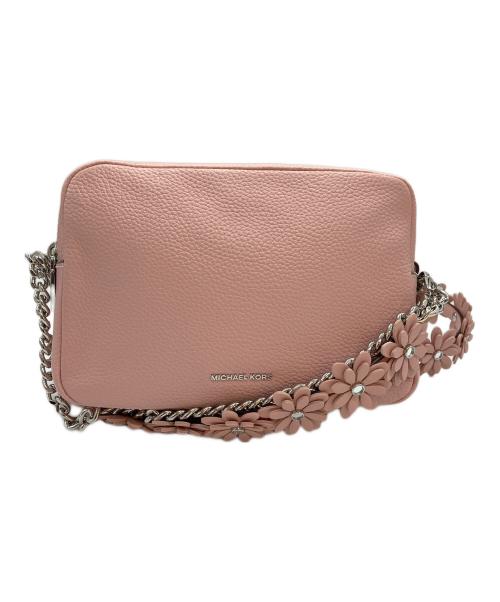 MICHAEL KORS（マイケルコース）MICHAEL KORS (マイケルコース) BRYANT ペブルレザー カメラ クロスボディ ミディアム ピンクの古着・服飾アイテム
