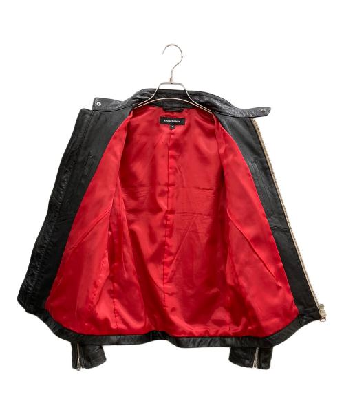 JACKROSE（ジャックローズ）JACKROSE (ジャックローズ) シングルライダースジャケット ブラック サイズ:Lの古着・服飾アイテム