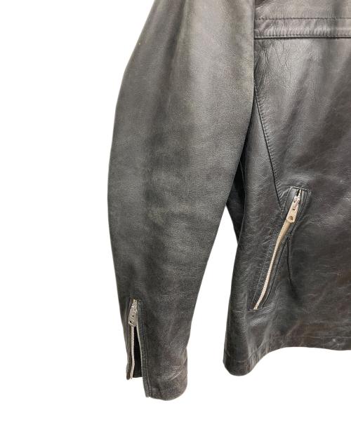 JACKROSE（ジャックローズ）JACKROSE (ジャックローズ) シングルライダースジャケット ブラック サイズ:Lの古着・服飾アイテム