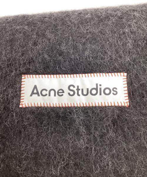 Acne studios（アクネ ストゥディオズ）Acne studios (アクネ ストゥディオズ) ウールモヘアスカーフ - ナロー ブラウン×ブラックの古着・服飾アイテム
