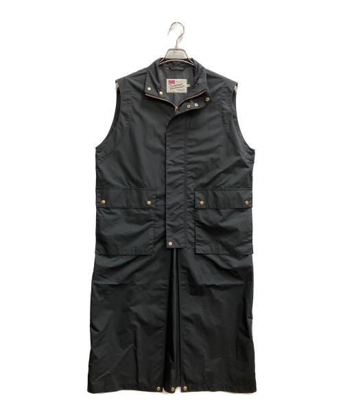 Traditional Weatherwear（トラディショナルウェザーウェア）Traditional Weatherwear (トラディショナルウェザーウェア) ELGIN LONG GILET ブラック サイズ:32の古着・服飾アイテム