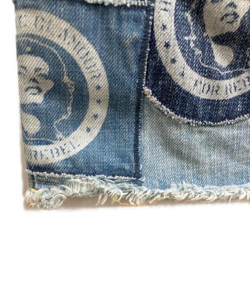 Hysteric Glamour（ヒステリックグラマー）Hysteric Glamour (ヒステリックグラマー) デニムパッチワークミニスカート ブルー サイズ:不明の古着・服飾アイテム