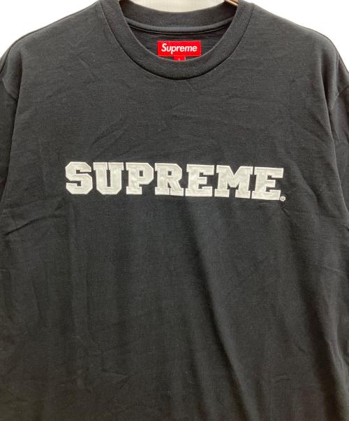 SUPREME（シュプリーム）Supreme (シュプリーム) Collegiate Applique S/S TOP ブラック サイズ:Lの古着・服飾アイテム