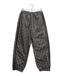 SUPREME（シュプリーム）の古着「PLAID WARM UP PANTS」｜グレー