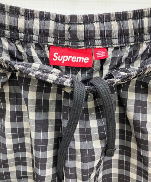 SUPREME（シュプリーム）SUPREME (シュプリーム) PLAID WARM UP PANTS グレー サイズ:Sの古着・服飾アイテム