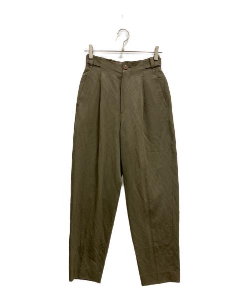 ISSEY MIYAKE（イッセイミヤケ）ISSEY MIYAKE (イッセイミヤケ) テーパードパンツ カーキ サイズ:Mの古着・服飾アイテム